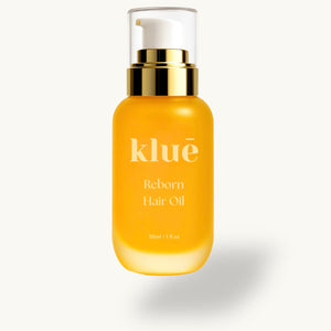 kluē Reborn Hair Oil – luxury lightweight hair treatment product bottle